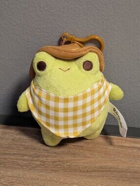 Rihnlin mystery forest plush bag charm - Cowboy frog Keychain Dangler